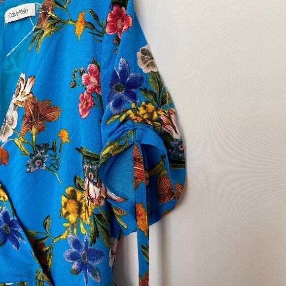 Calvin Klein Blue Floral Summer Dress - Picture 4 of 14